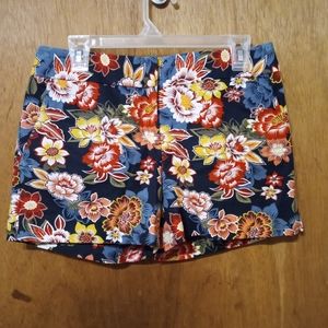 LOFT Riviera Multi-Floral Short Womens Size 4